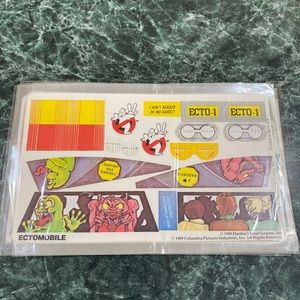 Vintage 1989 Ghostbusters Hardees Stickers Decals
